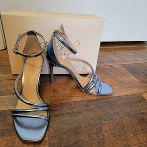 Badgley Mischka Jewel Naylor II Strappy Evening Shoe Blue